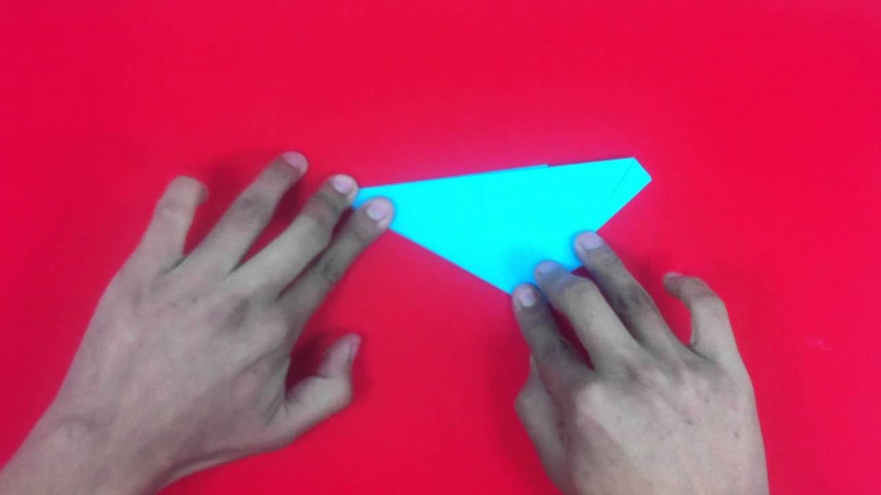 Estrella de papel con cinco puntas - Formas de origami