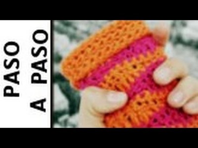 Funda para Smartphone o Tablet en Crochet (Ganchillo) - Tejido en Ondas