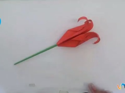 Hacer una rosa origami
