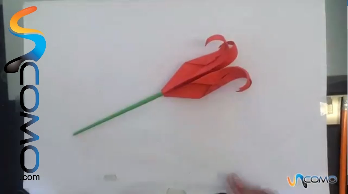 Hacer una rosa origami