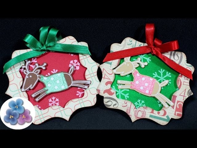 HTM Adornos Navideños Renos de Navidad *Christmas Decorations* Manualidades Papel Pintura Facil