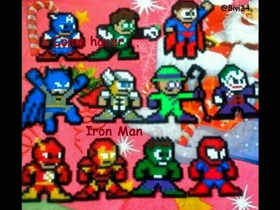 Iron Man hama beads Mini