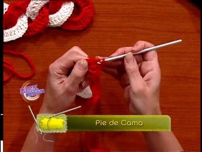 Mónica Somma - Bienvenidas TV - Pie de Cama en Crochet