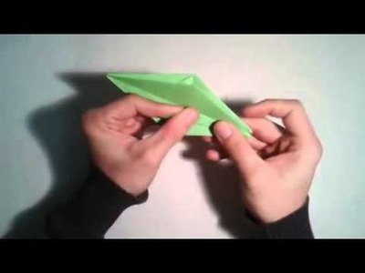 Origami   Como hacer una rana 3D    [Origami - Papiroflexia]