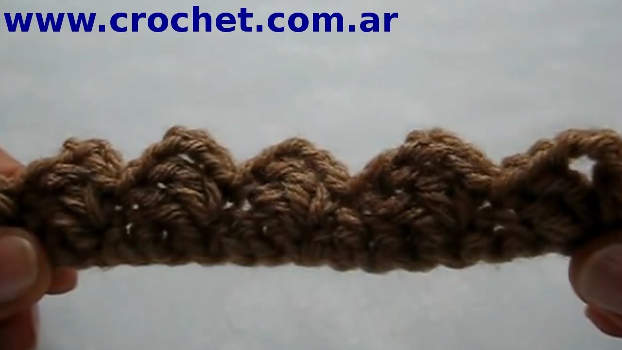 Puntilla Nº 2 en tejido crochet tutorial paso a paso.