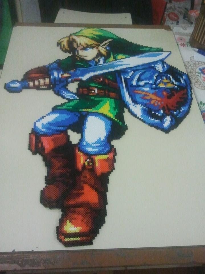 The legend of Zelda, Link con hama beads midi