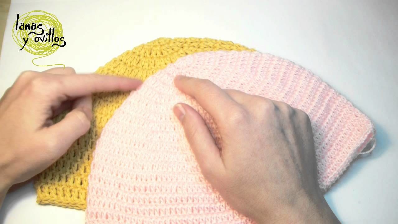 Tutorial Cómo Adaptar Medida Gorros Crochet o Ganchillo