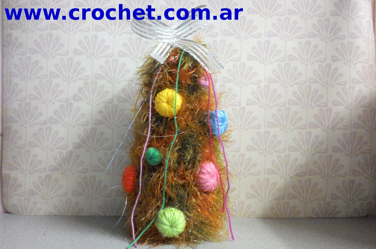 Arbol de Navidad en tejido crochet tutorial paso a paso.