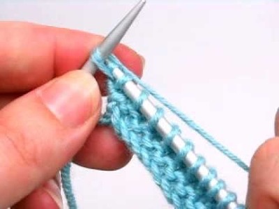 Aumentar tejiendo delante y detras  (TDD).  Knit Front and Back (KFB)