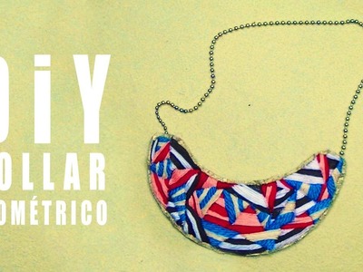 COLLAR BABERO  TEJIDO DIY  - bib necklace