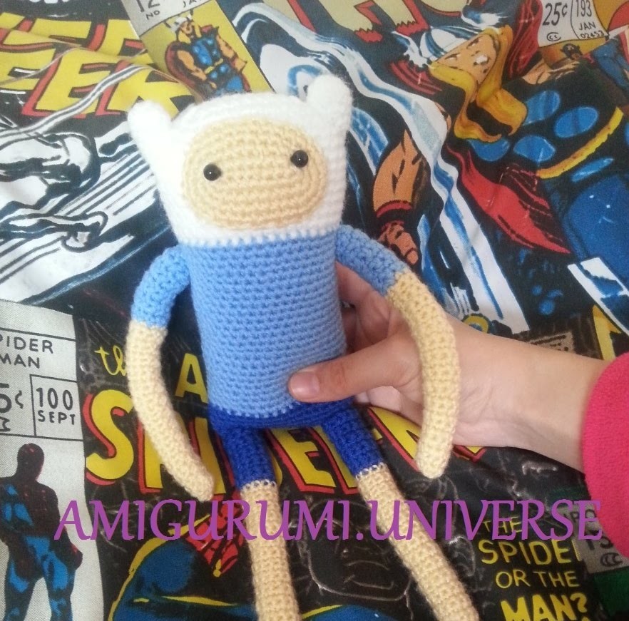 Cómo hacer a FINN Hora de Aventuras Amigurumi Universe DIY Crochet Adventure Time