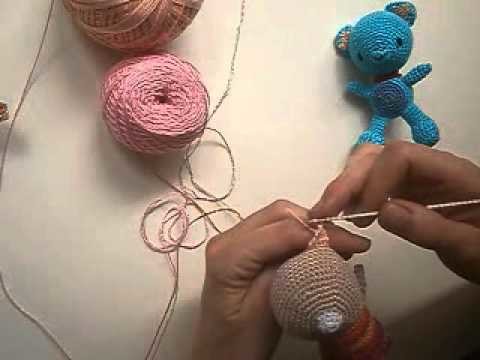 Como hacer amigurumi oreja oso ganchillo crochet