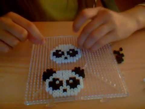 Como hacer oso panda hamma beads