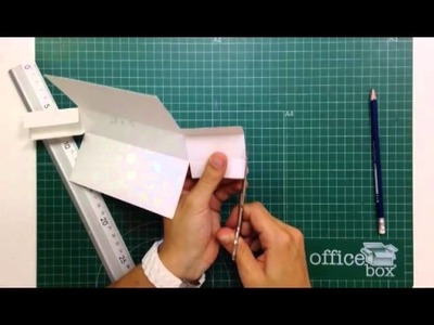 Cómo hacer una caja para guardar tarjetas - TUTORIAL Scrapbook