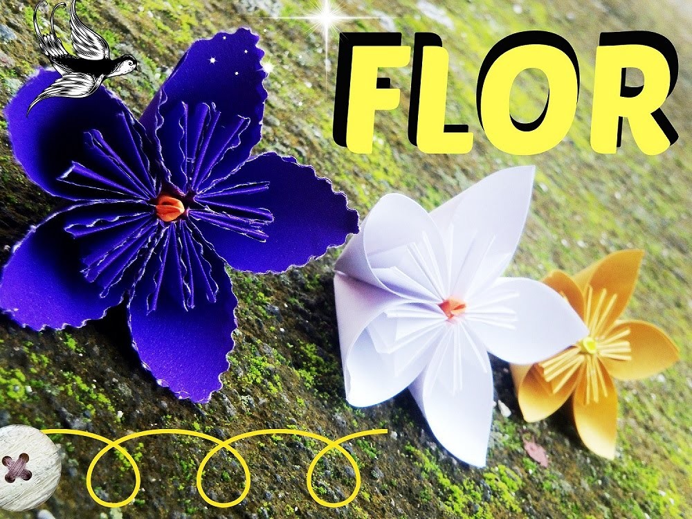 Como hacer una FLOR  de papel | DIY | Papiroflexia | flor | Origami