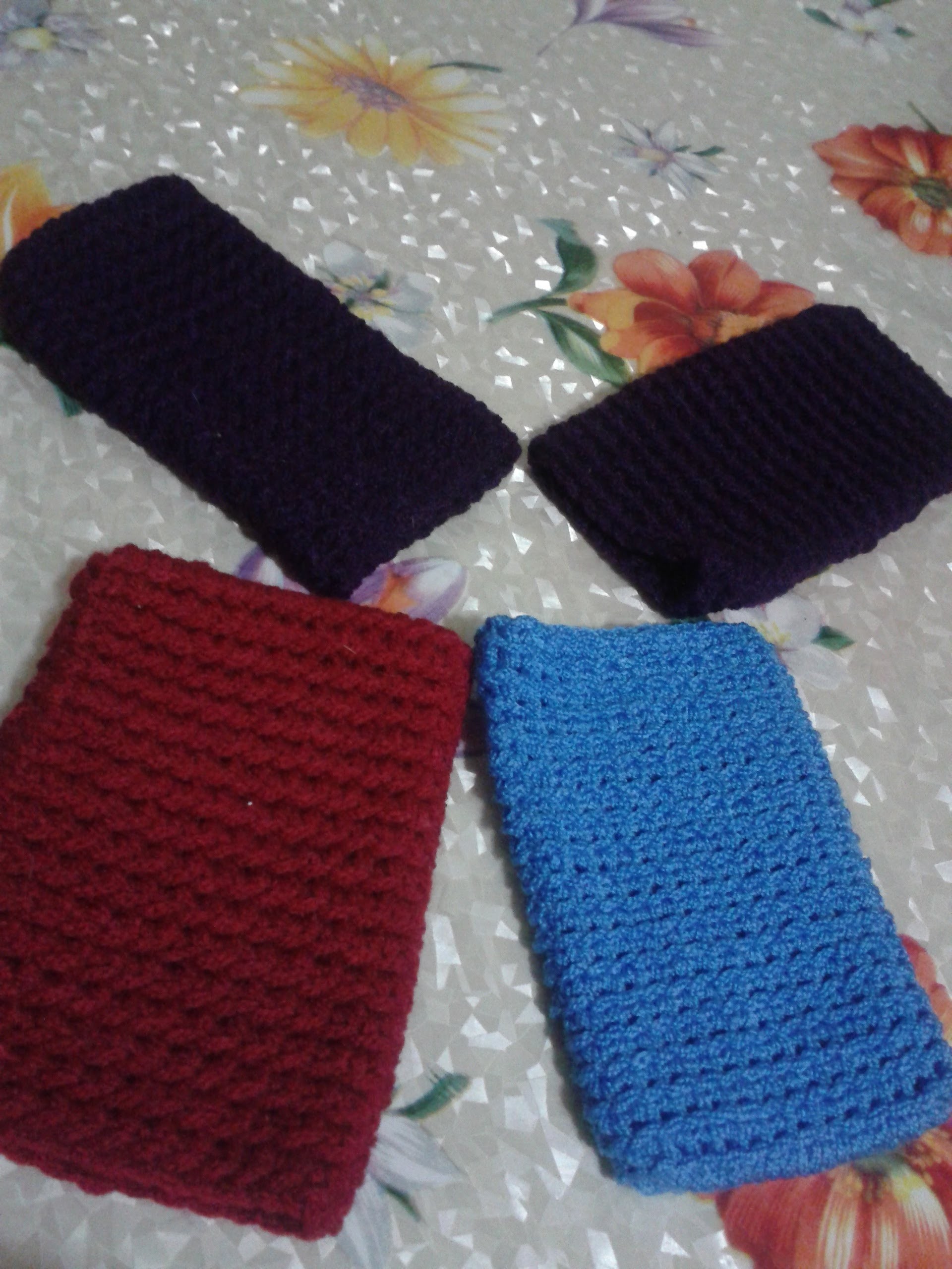Cómo tejer con gancho (crochet) una funda para celular.