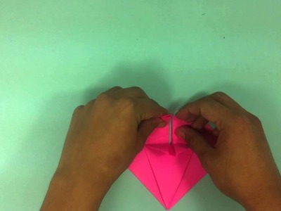 Corazón de origami  - Adornos de papel