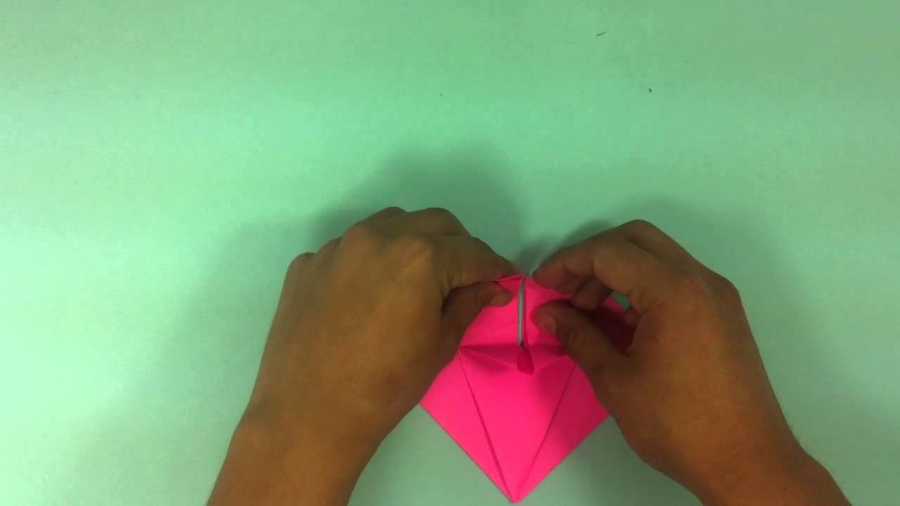 Corazón de origami  - Adornos de papel