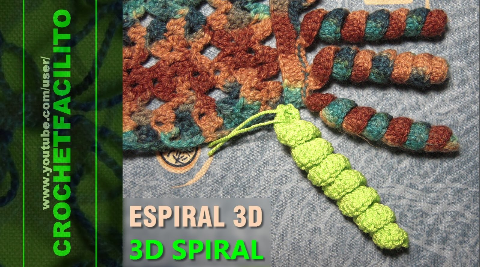 CROCHET - ESPIRAL 3D - 3D SPIRAL