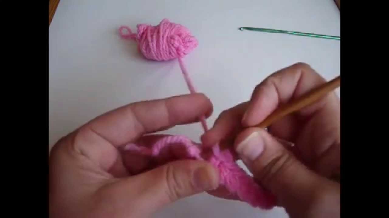 CROCHET Nos iniciamos en el crochet. Principiantes.Cadenetas y puntos bajos