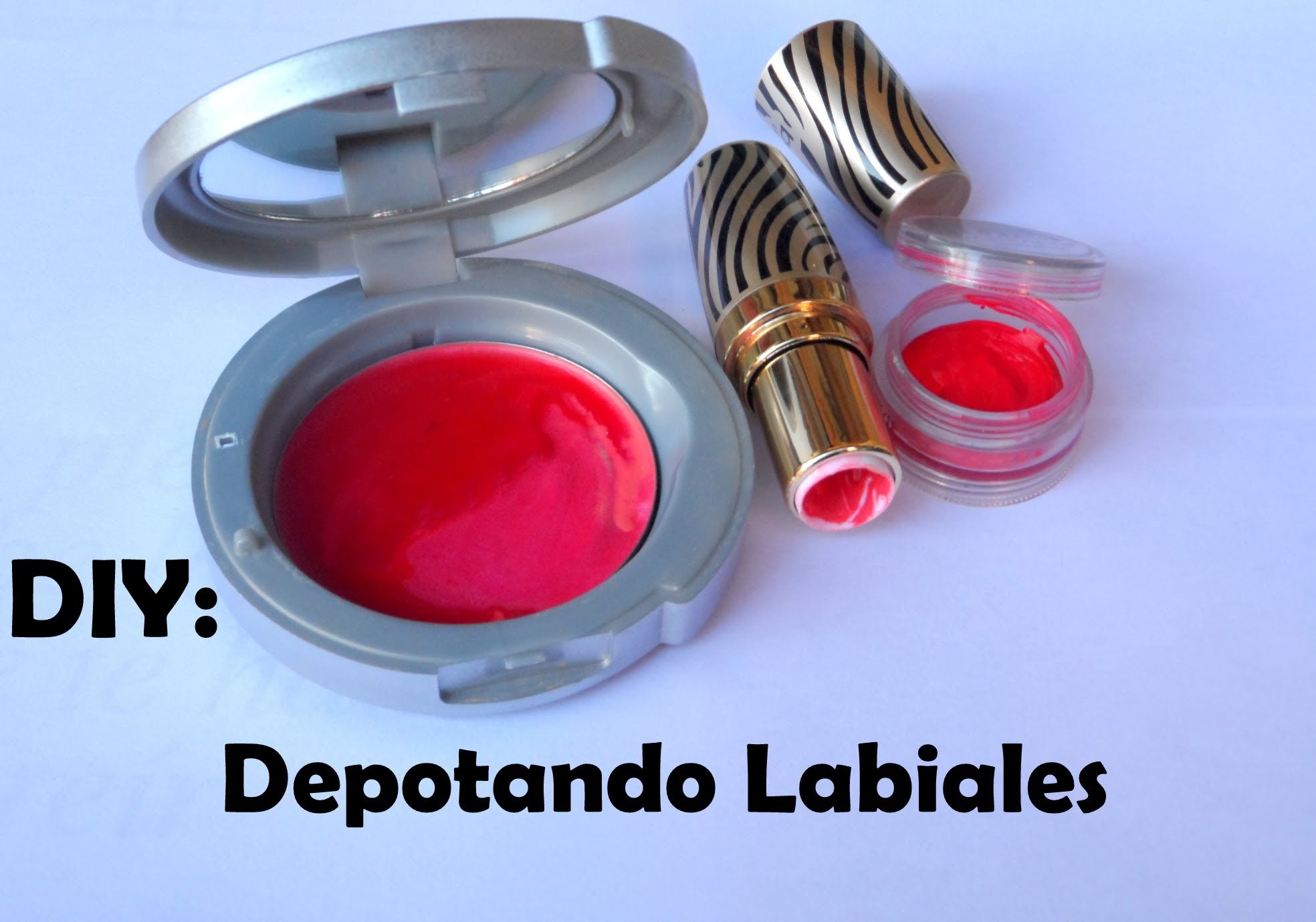 DIY depotando labiales (depotando lip lip palette )