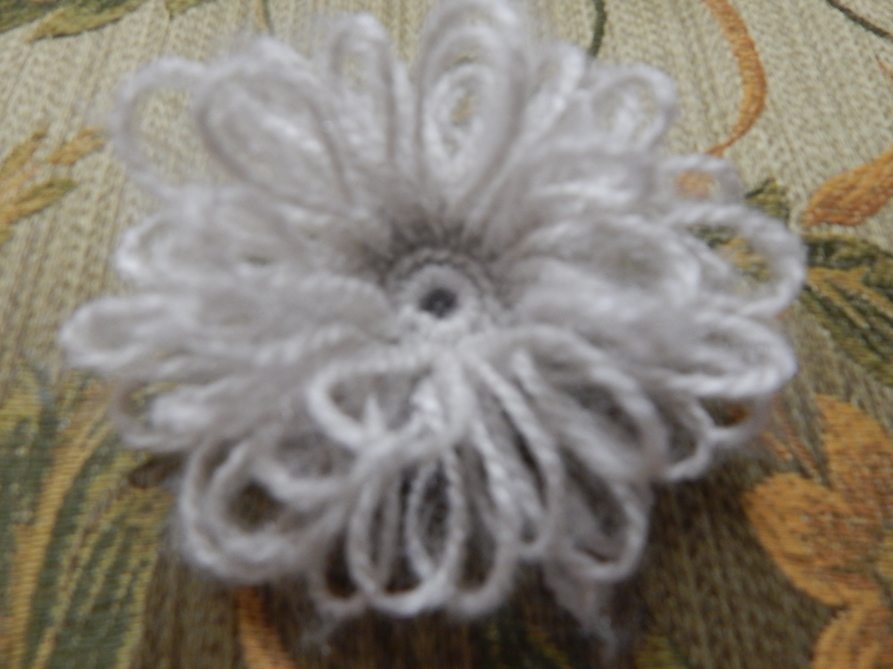 Flor # 6 Crochet de Lazos