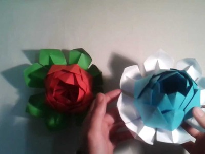 Flor de loto de origami