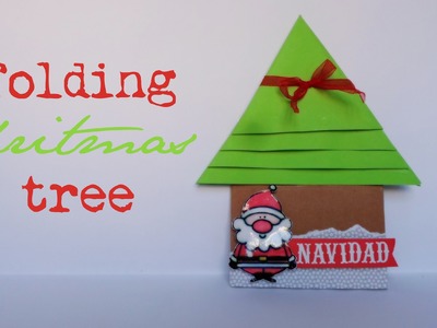 Folding Christmas Tree || Scrapbook || (Navidad)