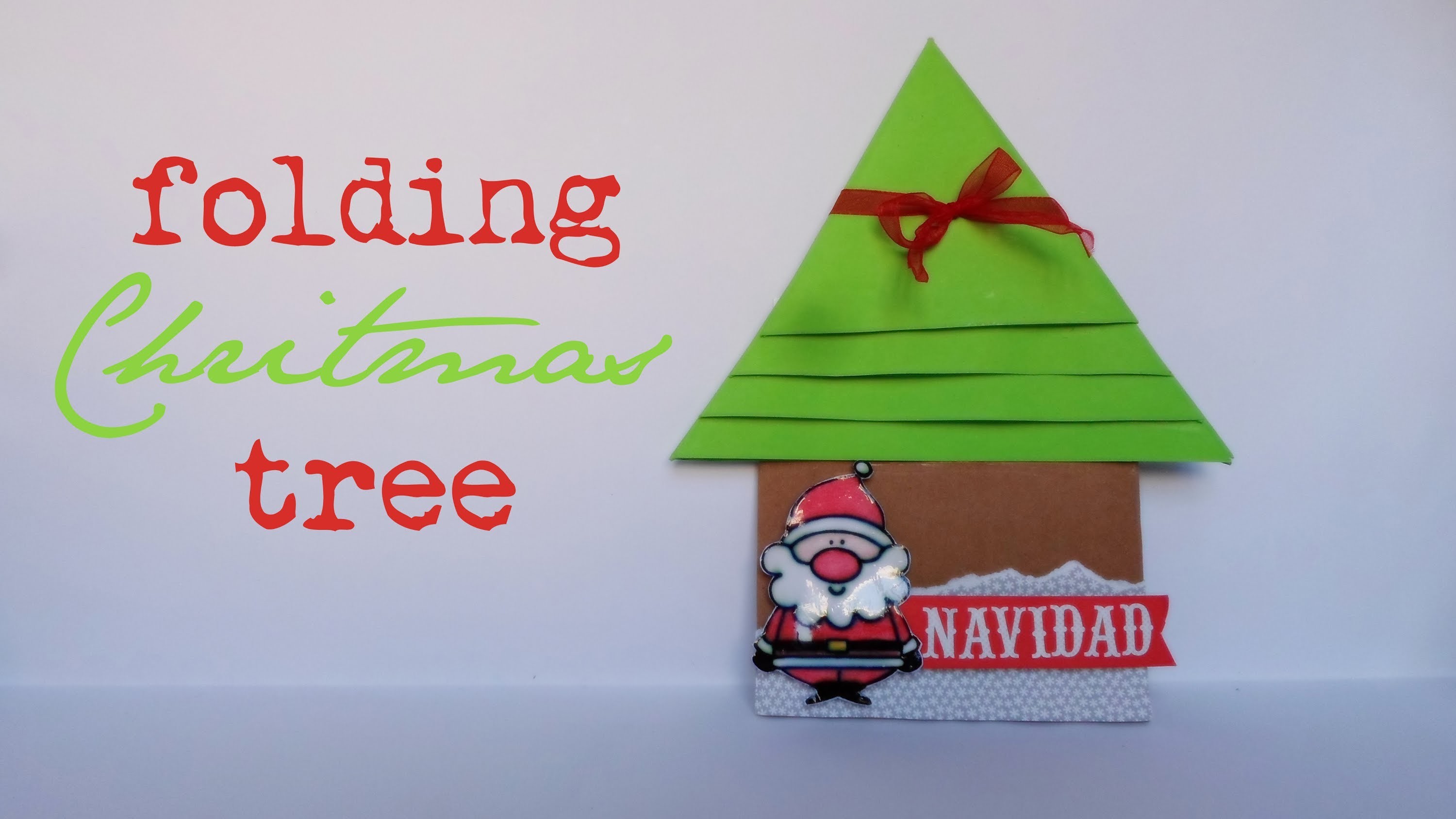 Folding Christmas Tree || Scrapbook || (Navidad)