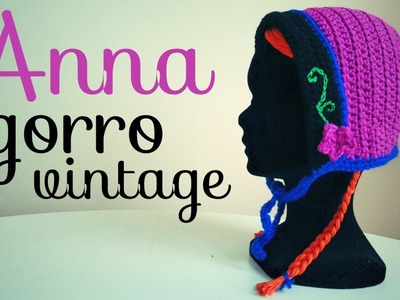 Gorro Vintage Inspirado en Anna (FROZEN) a Crochet - TODAS LAS TALLAS
