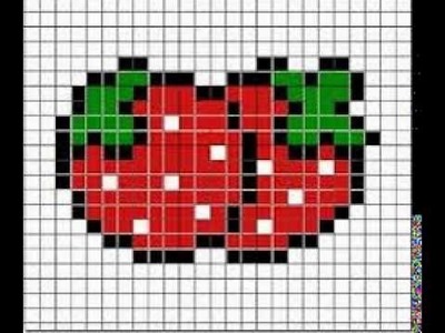 Hama beads-fresa
