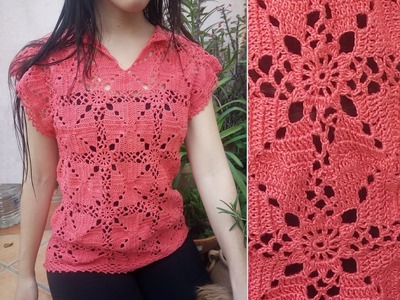 Jersey coral crochet