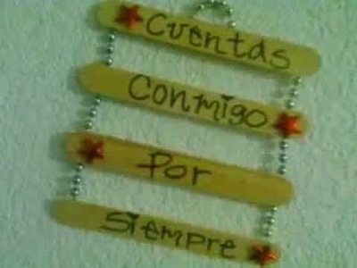 Mensajes de AMOR Y AMISTAD en palitos de madera. DIY IDEAS 14 de Febrero. FÁCIL con WENDILUTIPS!!!!