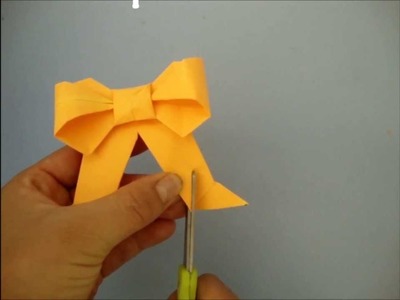 Moño o lazo de origami