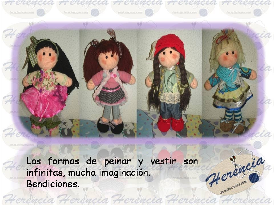 Muñecas tejidas a crochet Amigurumi