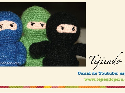 Ninja amigurumi tejido a crochet (Parte 1)