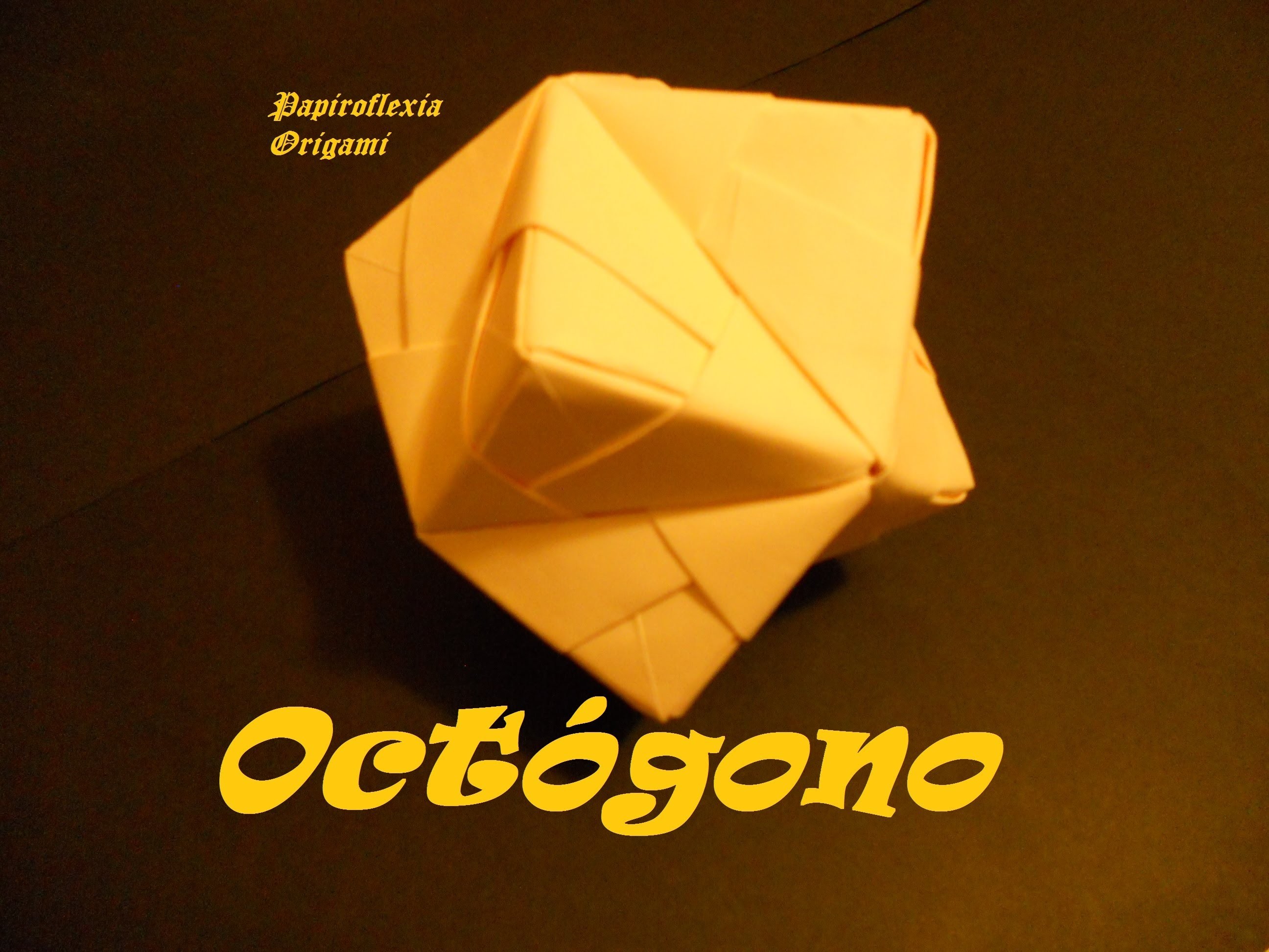 Origami - Papiroflexia. Tutorial: Octógono