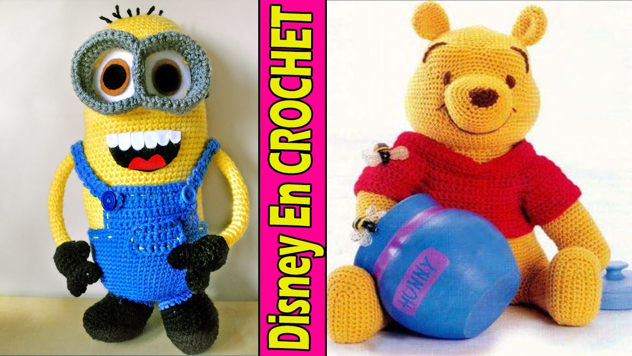 Personaje Disney - lindos Muñecos Tejidos a Crochet