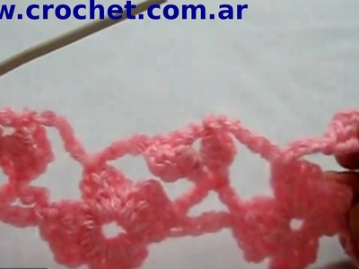 Punto Margarita (Parte 3) en tejido crochet tutorial paso a paso.
