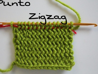 Punto Zigzag paso a paso ( Crochet ) Agujas # KNOOKING #