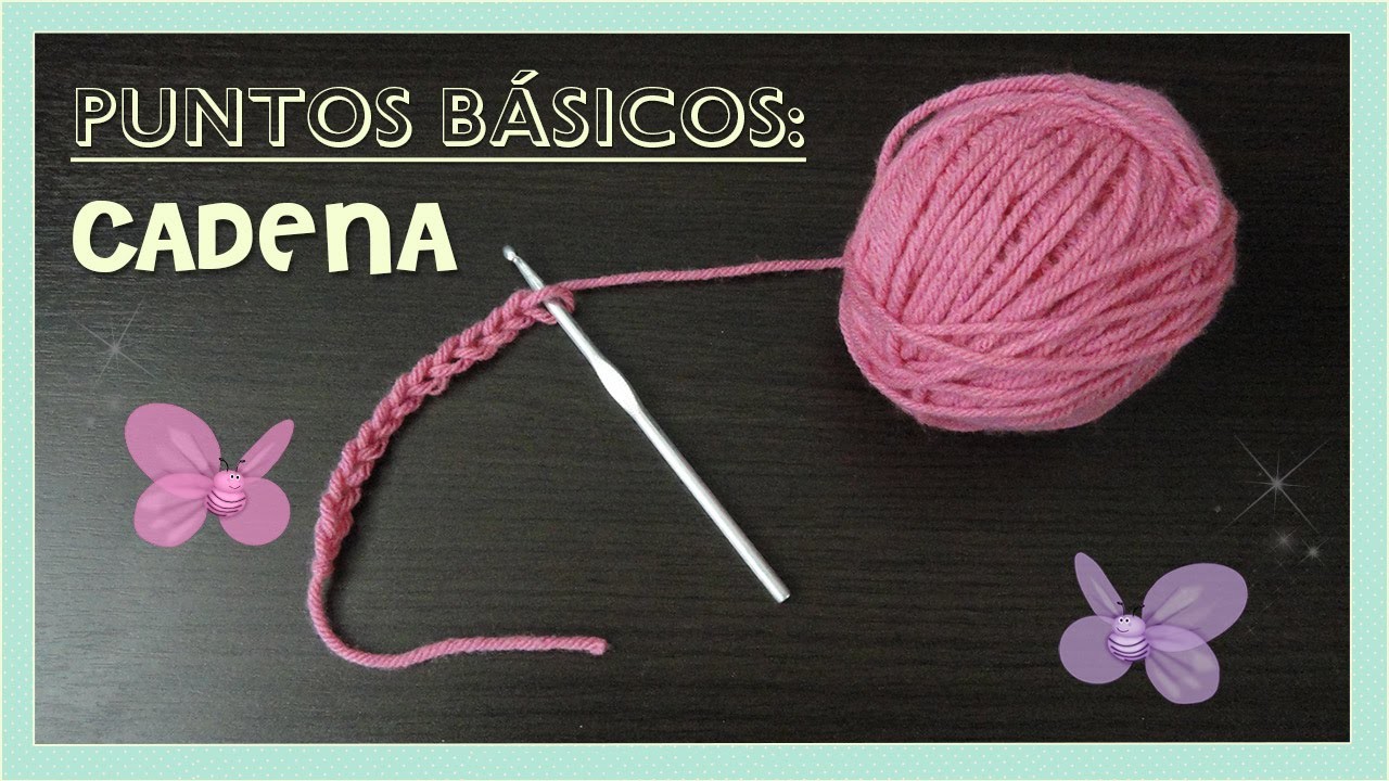 Puntos básicos: cadena o cadeneta. (chain stitch) AMIGURUMI- tejido crochet