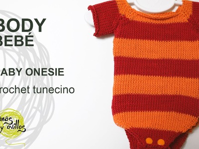 Tutorial Body Bebé Crochet o Ganchillo Tunecino Punto Jersey