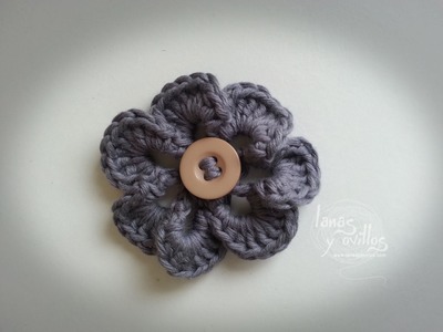 Tutorial Flor Crochet o Ganchillo Flower