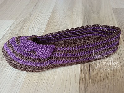 Tutorial Sandalias Crochet o Ganchillo Mary Jane Slippers (2 de 2)