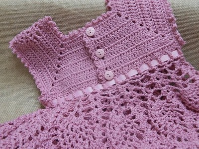 Vestido de Piñas Crochet parte 3 de 3