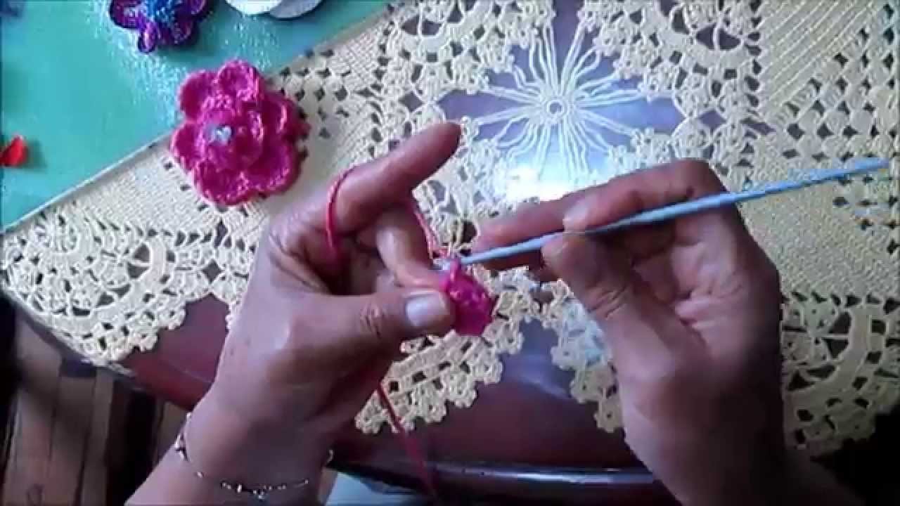 Como tejer flores a crochet