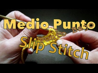 Cómo tejer medio punto (single stitch) reeditado -tejido para zurdos-