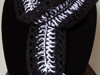 Crochet : Bufanda en Punto Zebra