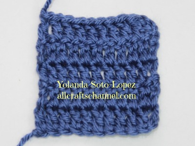 # Crochet - como tejer orillas derechas (Video en Espanol)