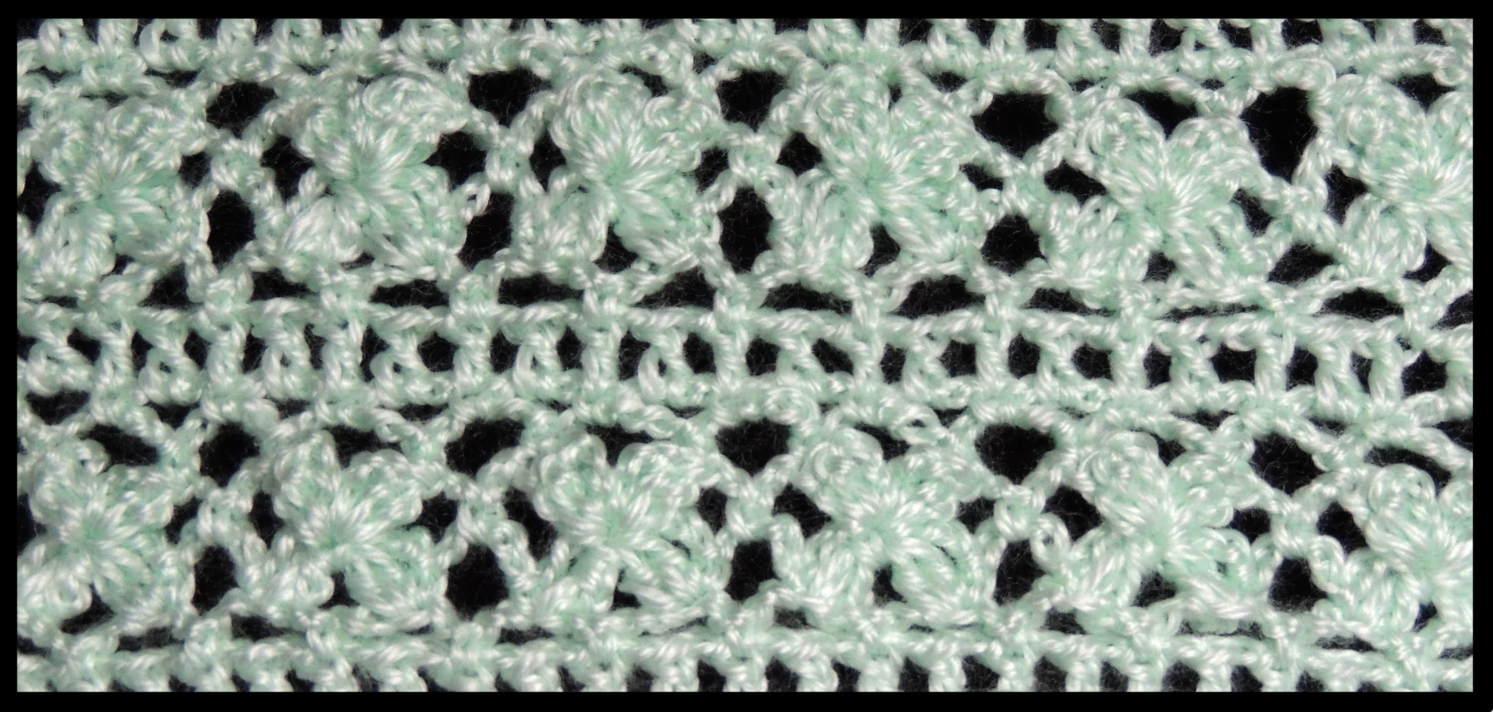 Crochet : Punto Trebol de 4 hojas